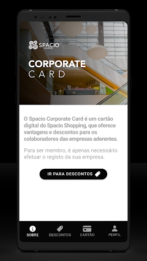 Android application Spacio Corporate Card screenshort