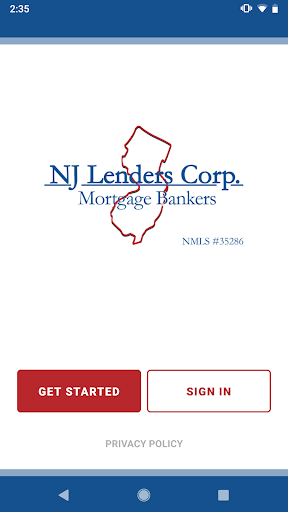 Android application NJ Lenders screenshort
