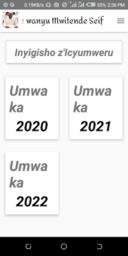 Android application Mwitende Seif screenshort