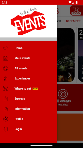 Valle dAosta Events Screen 2