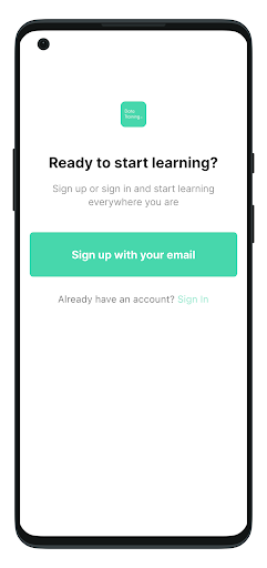 Android application Data Training screenshort