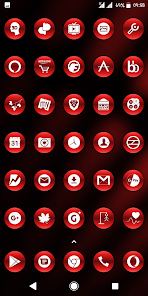 Metallic Red Icons 2.1.1 APK + Mod (Unlimited money) untuk android