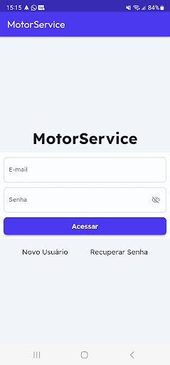 Android application MotorService screenshort