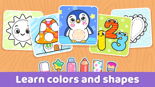 Coloring game for toddlers 1+