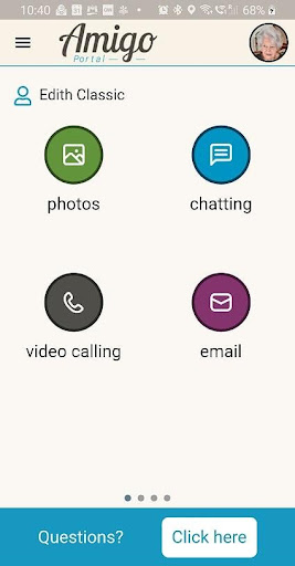 Android application Amigo Portal screenshort