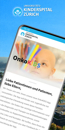 Android application OnkoKIDS screenshort