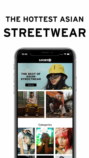 Android application Lucky Ape Asian Streetwear screenshort