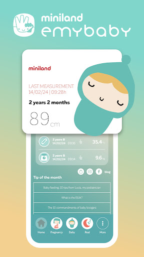 Android application Miniland emybaby screenshort