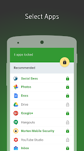 Norton App Lock Captura de pantalla