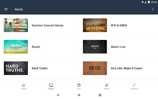 Screenshot of StoneWater Church