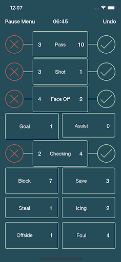 IceHockey StatKeeper Screen 2