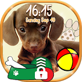 Cute Puppy Lock Screen Wallpaper ? Little Doggy icon