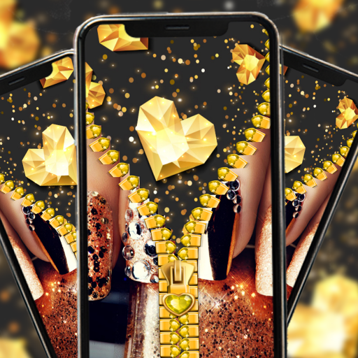 Diamond zipper lock screen HD Download on Windows
