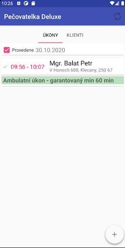 Android application Pečovatelka Deluxe screenshort
