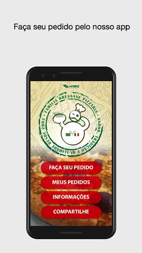 Android application Pizzaria Familia Bressane screenshort