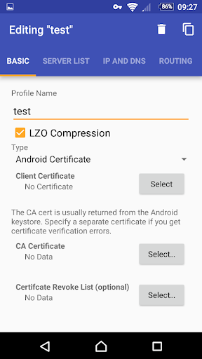 CyberVPN Screen 2