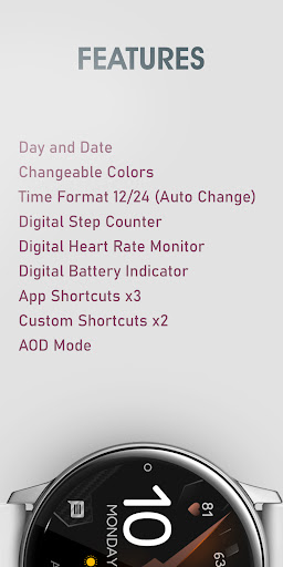 Dream 65 - Digital Watch Face Screen 3
