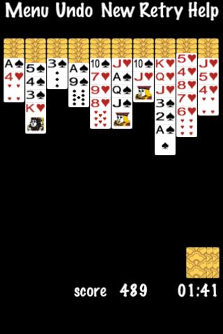 Android application Spider Solitaire! screenshort