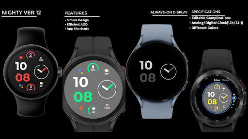 Night ver 12 - watch face screenshot 18