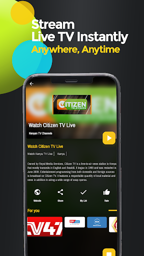 Android application Eziki Live screenshort