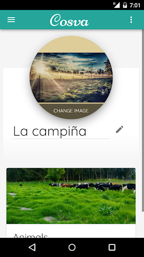 Android application Cosva screenshort