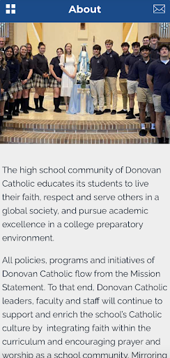 Donovan Catholic High School Screen 3