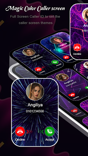Android application Magic Color Call Screen screenshort