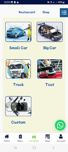 Fastlane Food & Carwash Screen 3