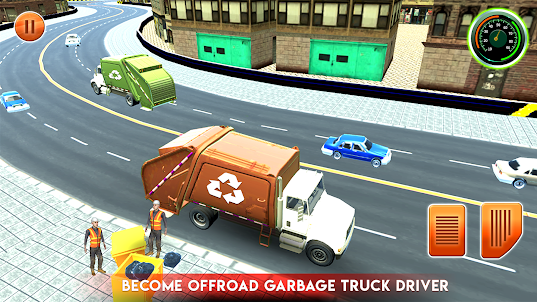 City Garbage Truck Driving Sim