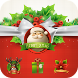 Merry Christmas Bow theme 3D icon