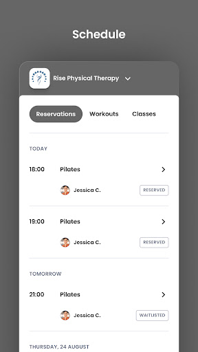 Rise Physical Therapy Screen 3