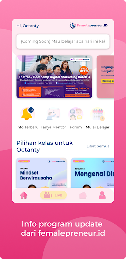 Femalepreneur.id Screen 2