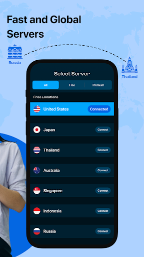AlphaSecure VPN: Private Proxy Screen 3