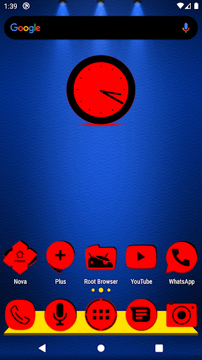 Android application Red and Black Icon Pack screenshort