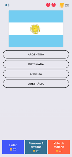 Android application Adivinhar Bandeiras do Mundo screenshort