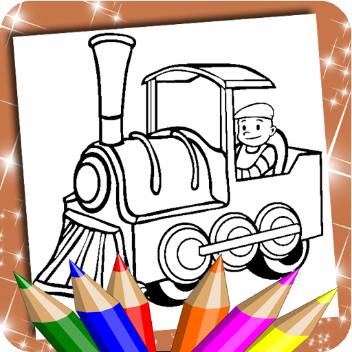 Train Coloring Book logo
