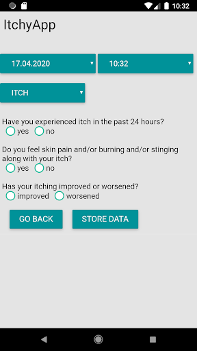 Android application ItchyApp screenshort