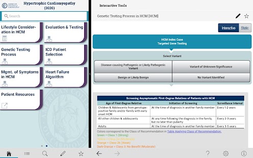 ACC Guideline Clinical App Screenshot