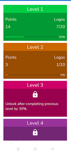 Android application Logo Quiz Game screenshort