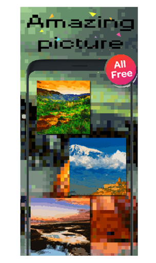 Landscape Pixel Art-Color By Number 2021