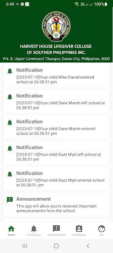 Android application HHLCSPI SkoolTech Plus screenshort