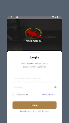 Deus - Online Shopping Screen 2