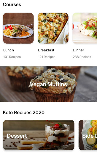 Screenshot of Vegetarian Recipes App