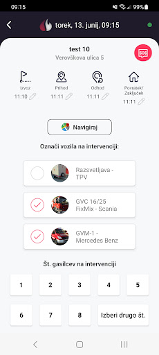 IGNIS Volunteer - Vehicle Screen 3