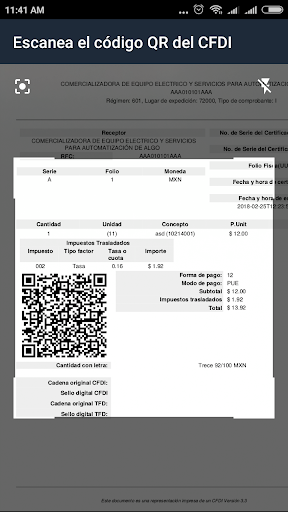 Validador CFDI Screen 2
