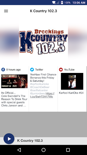 K Country 102.3 Screen 2