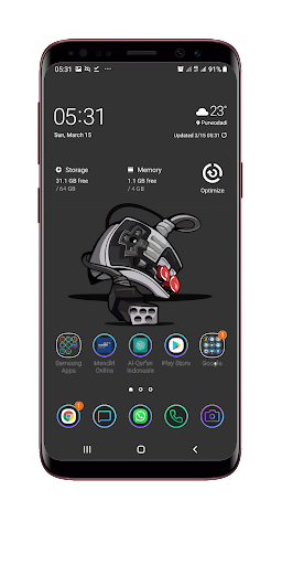 Android application Classic Game Console Wallpaper screenshort