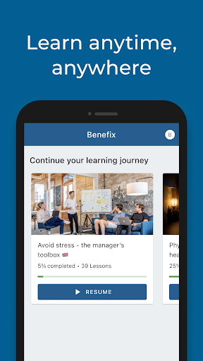 Android application Benefix screenshort