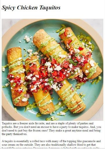Android application Mexican Cooking Guide screenshort