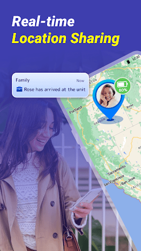 Android application Family Location Sharing screenshort